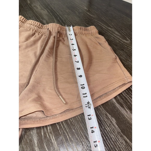 Trendy Queen Womens Comfy Lounge Athletic Sweat Shorts, Brown Size SMALL - Picture 3 of 10